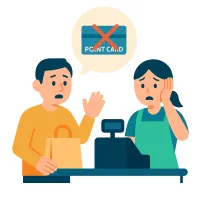 Physical cards can be forgotten by customers